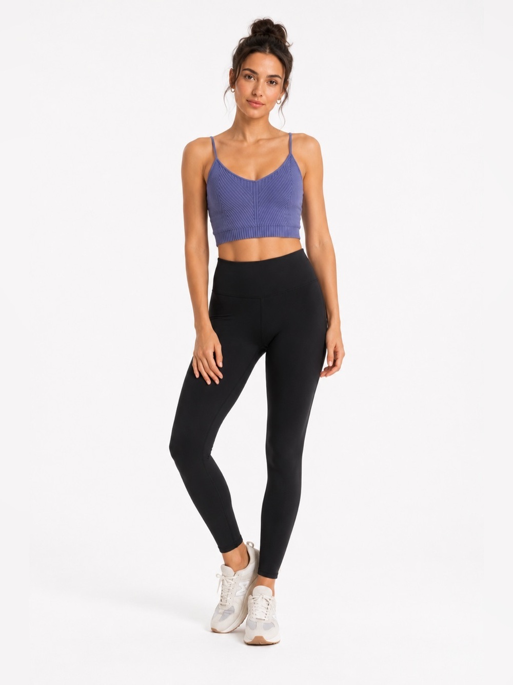 🩵 Spiritual Gangster Ribbed Crop Tank Slate Tones NWT XS/S
